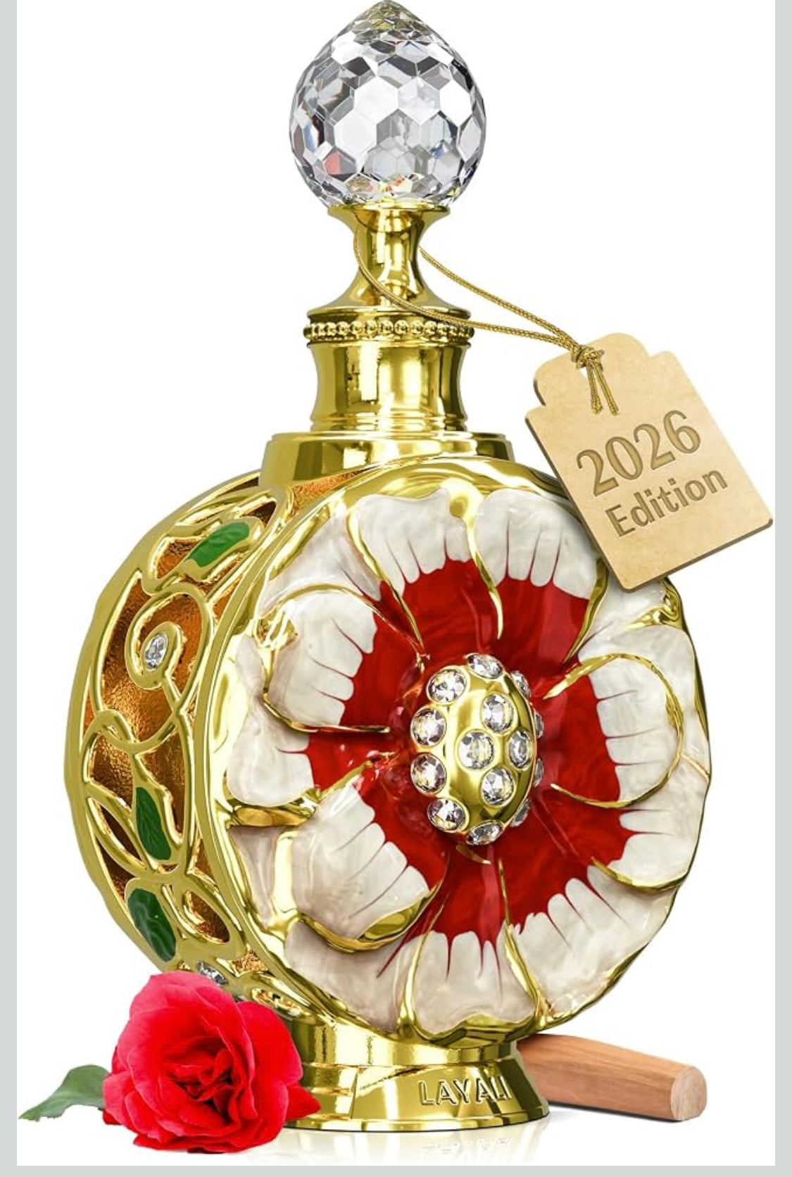Swiss Arabian Layali Rubis – Arabian Perfume Oil Fragrance with Rose, Pear and Orange Flower – Luxury Products From Dubai – Long Lasting & Addictive Parfum – Arabic Perfume Oil for Women -15ml
